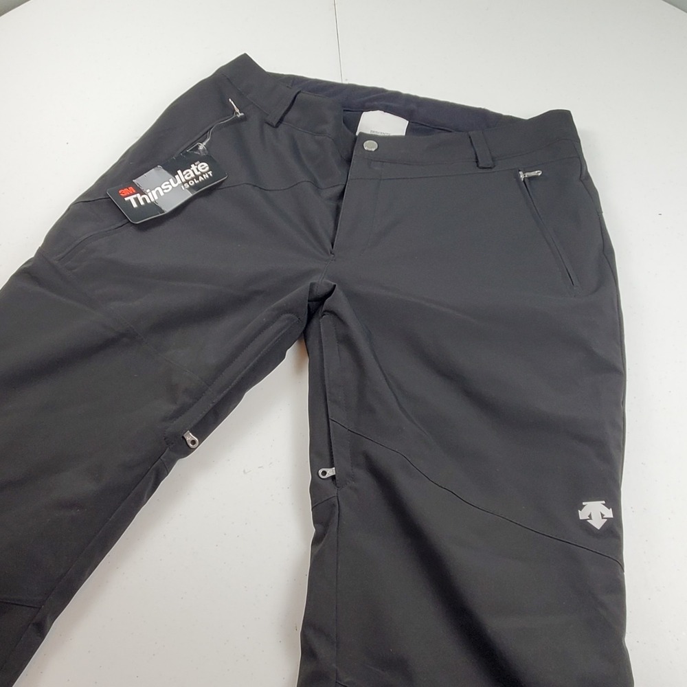Descente Ski Snowboard Snow Insulated  Pants Black Womens Size 14 L 36w ($225)